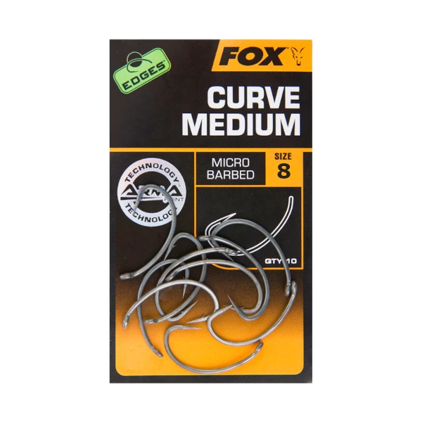 Fox Edges Curve Shank Medium 8 Micro Barbed 1 Fox Edges Curve Shank Medium 8 Micro Barbed