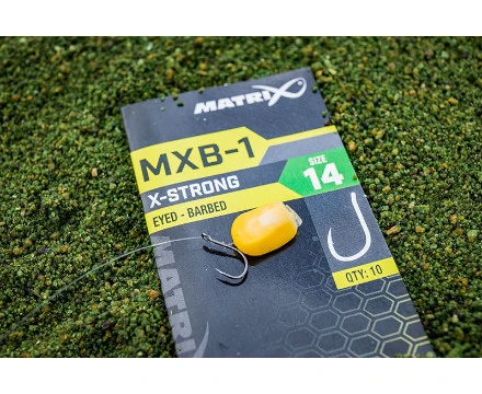 Matrix MXB-1 Barbed Eyed Black Nickel (10st) Maat 12 2 Matrix MXB-1 Barbed Eyed Black Nickel (10st) Maat 12 - Afbeelding 2