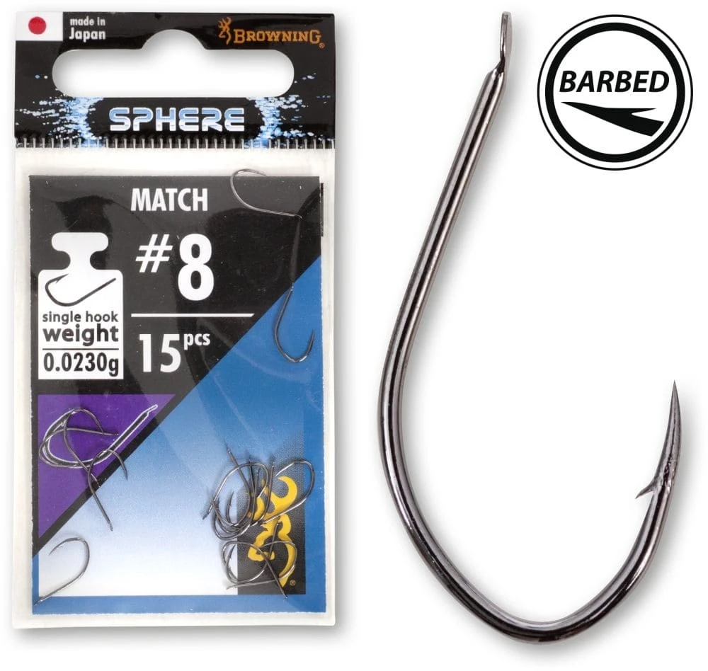 Browning Sphere Match Hook Black Nickel 18 (15 Stuks) 1 Browning Sphere Match Hook Black Nickel 18 (15 Stuks)