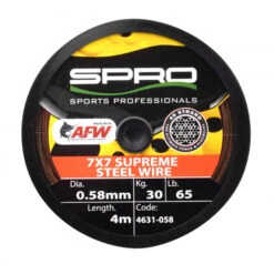 Spro 7x7 Supreme Steel Wire 0,46mm 18kg (4m) -Viswinkel d1086b8ea60d2132