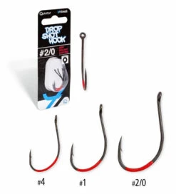 Quantum 4street Drop Shot-Hooks #1 Dg Black Red 5pcs